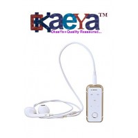 OkaeYa- i6s Bluetooth V4.1 Dolby Digital Headset With Mic, Vibration & Call Function for Android/iOS Devices (Gold)